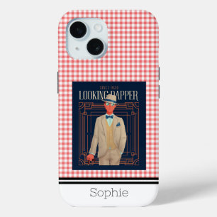 Kijkend Dapper Retro Samsung iPhone 15 Case