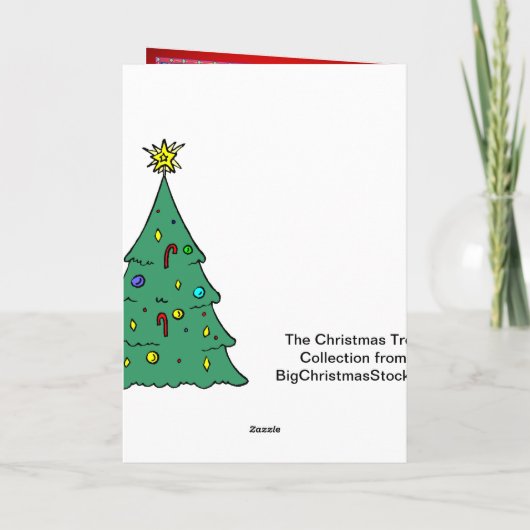 Kijkend door het kerstraam feestdagen kaart (Achterkant)