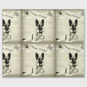  kijkend Duits Shepherd Holiday Cadeaupapier (Vlak)