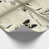  kijkend Duits Shepherd Holiday Cadeaupapier (Hoek)