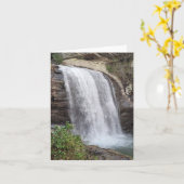 Kijkend Glass Herfst Kaart (Gele Bloem)