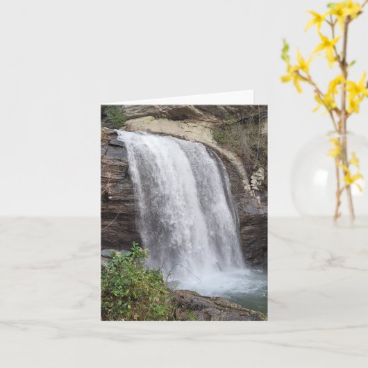 Kijkend Glass Herfst Kaart (Gele Bloem)