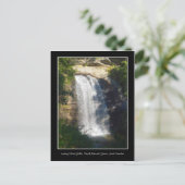 Kijkend Glass Herfsten Waterfall North Carolina Briefkaart (Staand voorkant)