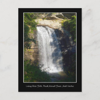 Kijkend Glass Herfsten Waterfall North Carolina Briefkaart