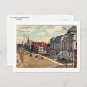 Kijkend naar Broad St., Newark, New Jersey Vintage Briefkaart (Voorkant / Achterkant)