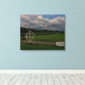 Kijkend naar de heuvels canvas afdruk (Insitu (Houten vloer))