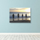 Kijkend naar de Oceaan Canvas Afdruk (Insitu (Houten vloer))