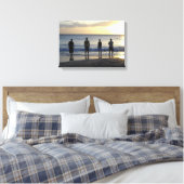 Kijkend naar de Oceaan Canvas Afdruk (Insitu (Slaapkamer))