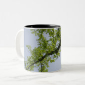 Kijkend naar de Populaire boom van de Lente Tweekleurige Koffiemok (Voorkant links)