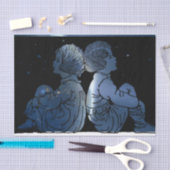 Kijkend naar de sterren, Cadeaupapier Tissuepapier (Craft)