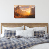 Kijkend naar de Yosemite Valley, door Albert Biers Canvas Afdruk (Insitu (Slaapkamer))