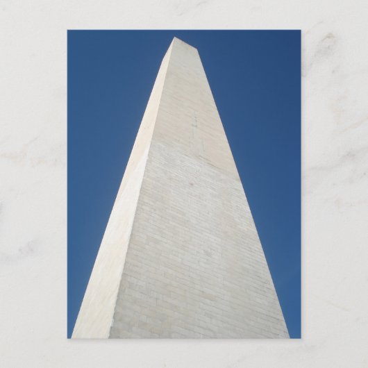 Kijkend naar het Washington Monument Briefkaart (Voorkant)