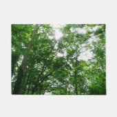 Kijkend omhoog naar de Bomen van de Zomer Deurmat (Voorkant)