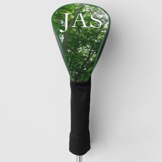 Kijkend omhoog naar de Bomen van de Zomer Golfheadcover (Voorkant)