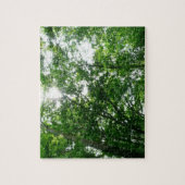 Kijkend omhoog naar de Bomen van de Zomer Legpuzzel (Verticaal)