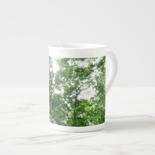 Kijkend omhoog naar de Bomen van de Zomer Porselein Kop (Voorkant rechts)