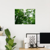 Kijkend omhoog naar de Bomen van de Zomer Poster (Thuiskantoor)