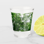 Kijkend omhoog naar de Bomen van de Zomer Shot Glas (Voorkant)