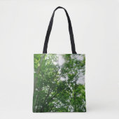 Kijkend omhoog naar de Bomen van de Zomer Tote Bag (Voorkant)
