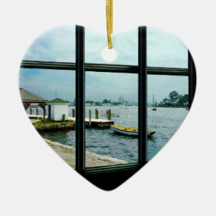 Kijkend over zee Mystic CT Keramisch Ornament