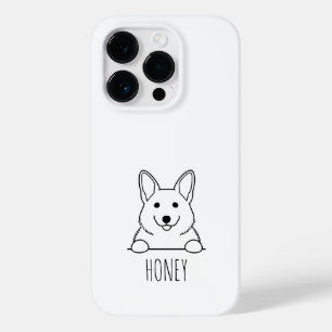 Kijkende Beagle Mooie Aangepaste Naam Hoesje