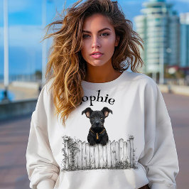 Kijkende Hond Aanpasbaar T-shirt