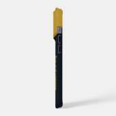 Kijkende Kat Geel Groen iPhone Hoesje 15 Pro Case (Linkerkant)