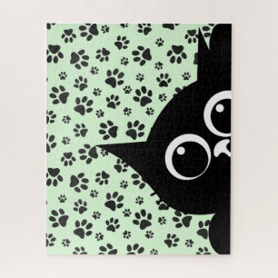 Kijkende Kat Ontwerp Puzzel