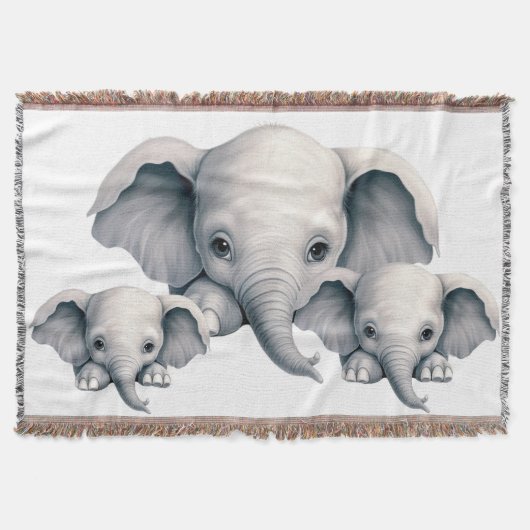 Kijkende Olifant Deken (Voorkant)