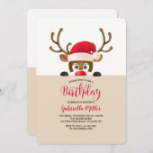 Kijkende rendieren kaart (Voorkant / Achterkant)