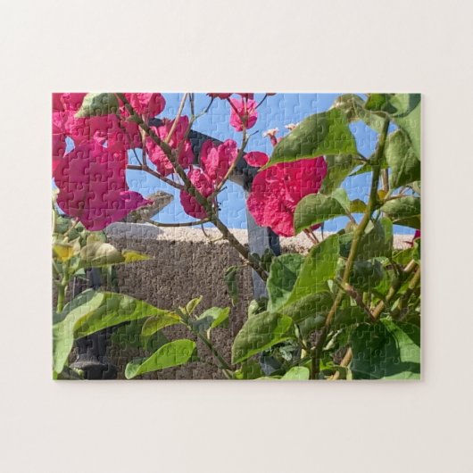 Kijkende tuinhagedis legpuzzel (Horizontaal)