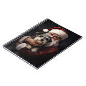 Kijker Terrier met Sinterklaas Feestelijke Kerstmi Notitieboek (Linkerzijde)