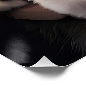 Kijker Terrier met Sinterklaas Feestelijke Kerstmi Perfect Poster (Hoek)