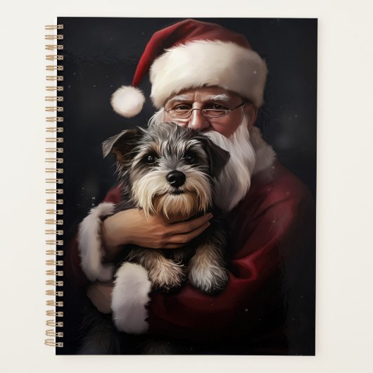 Kijker Terrier met Sinterklaas Feestelijke Kerstmi Planner (Voorkant)