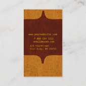  kijkgetextureerde monogrammen visitekaartje (Achterkant)