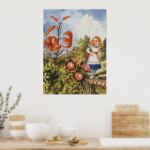Kijkglas Alice Volledige Kleur Poster (Keuken)