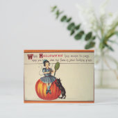 Kijkglas ( Halloween-kaart) Briefkaart (Staand voorkant)
