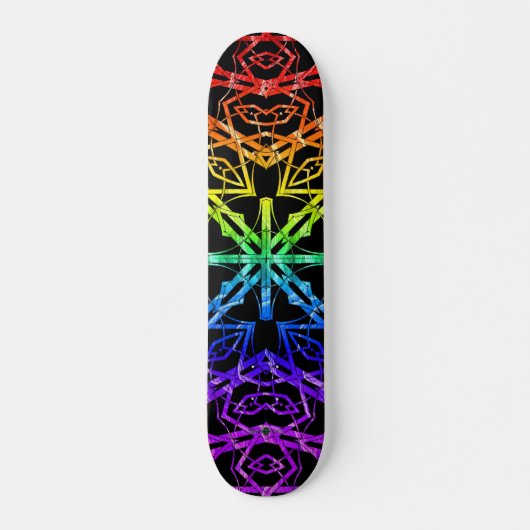 Kijkglas Kruis ( Regenboog 2 ) Persoonlijk Skateboard (Voorkant)