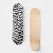 Kijkglas Mandala Raster Persoonlijk Skateboard (Voorkant)