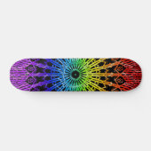 Kijkglas Mandala ( Regenboog 2 ) Persoonlijk Skateboard (Horizontaal)