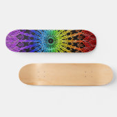 Kijkglas Mandala ( Regenboog 2 ) Persoonlijk Skateboard (Horizontaal)