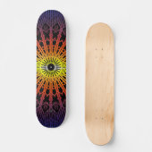 Kijkglas Mandala ( Regenboog ) Persoonlijk Skateboard (Voorkant)
