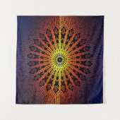 Kijkglas Mandala ( Regenboog ) Wandkleed (Voorkant (horizontaal))