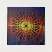 Kijkglas Mandala ( Regenboog ) Wandkleed (Voorkant)