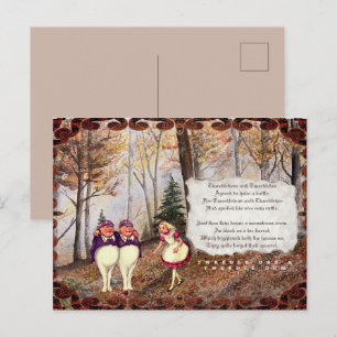 Kijkglas Tweetle Dee Tweetle Dum Lied Briefkaart