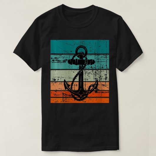  kijkkapitein Manipper vrouw Anchor Retro T-shirt (Design voorkant)