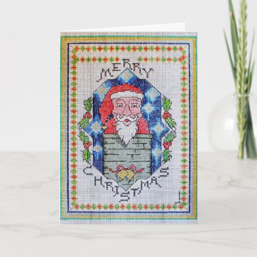 Kijkt de DwarsSteek van Kerstmis de Kaart van (Voorkant)