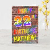 Kijkt de Graffiti Geïnspireerde Regenboog Kaart (Gele Bloem)