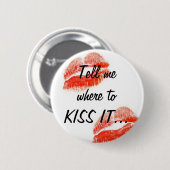 KIJKT HET... RONDE BUTTON 5,7 CM (Voorkant /achterkant)