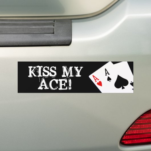KIJKT MIJN ACE! Bumpersticker (Op auto)